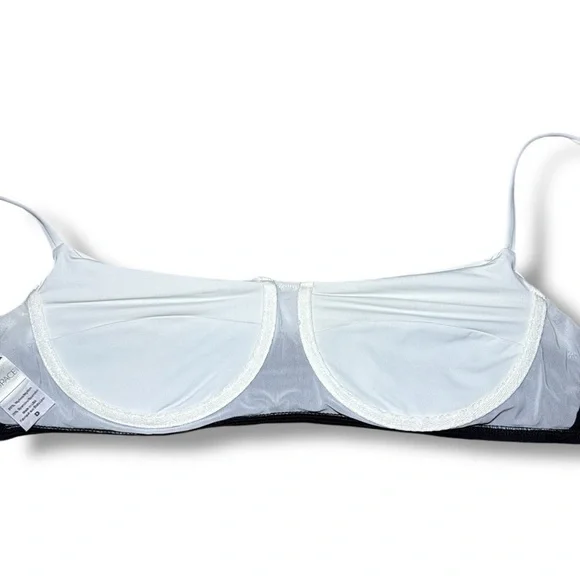 L Space L60010 Candy Bikini Top Black/Cream Women’s Size Large (D) - Picture 5 of 6